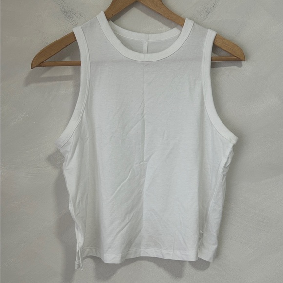 Lululemon Classic-Fit Cotton-Blend Tank Top, White size small - Picture 4 of 6